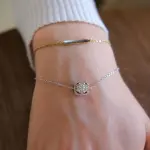 Lace Tennis Bracelet worn