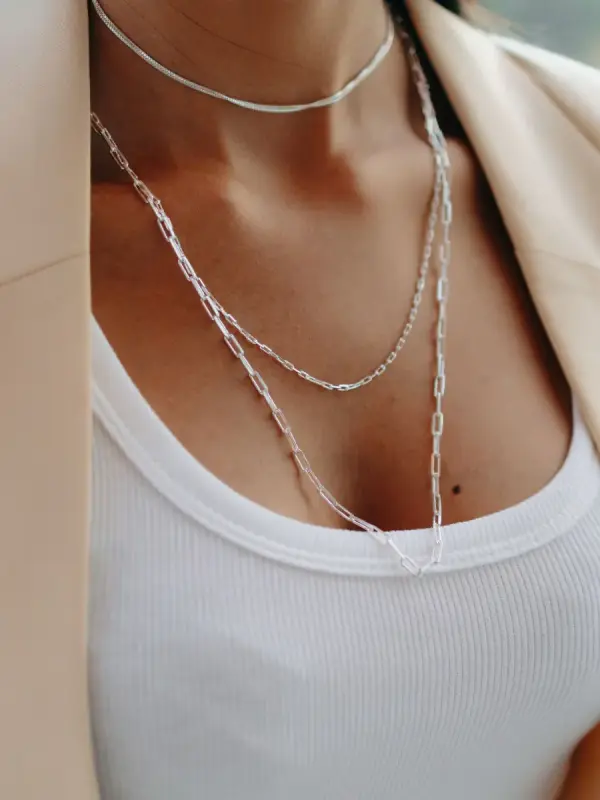 Laurel Chain Necklace worn